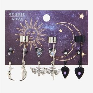 Comic Aura Planchette Moth Cuff Earring Set Hot Topic Witchy